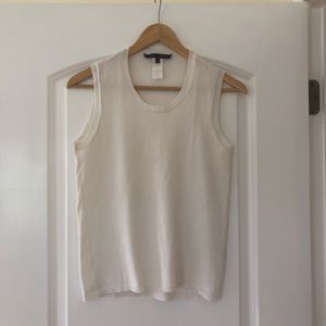 Les Copains white sleeveless top